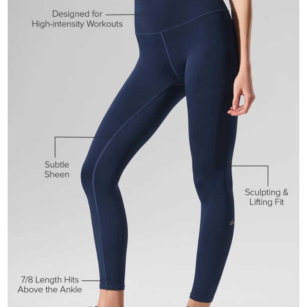 ALO Airlift Leggings Navy NWT - Picture 2 of 5